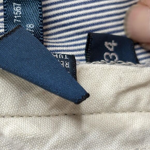 Polo Ralph Lauren Shorts Mens 38 Blue White Hickory Stripe Cargo Carpenter Work - Picture 10 of 16